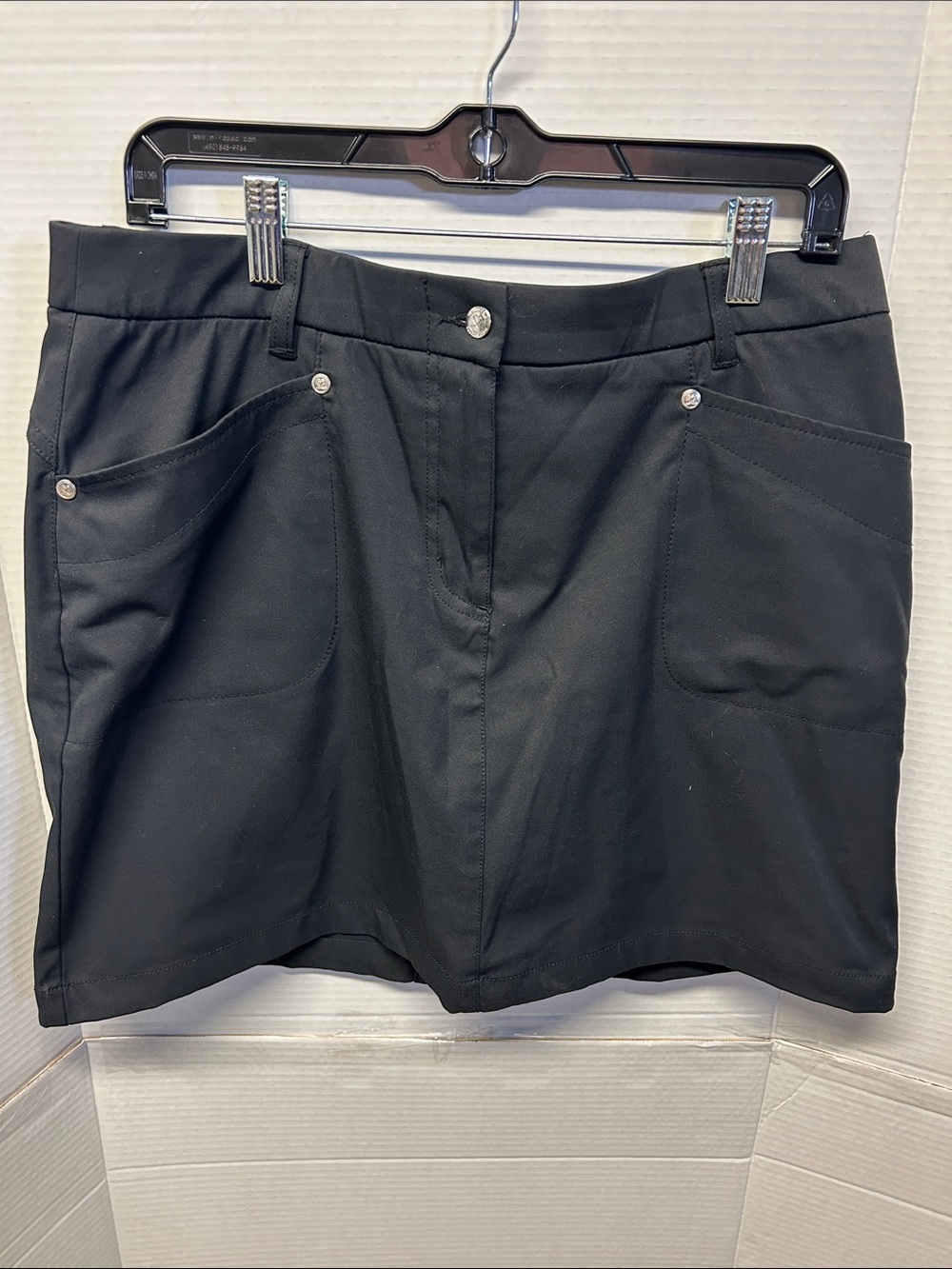 Daily Sports Black Women's Golf Skort with Front Pockets